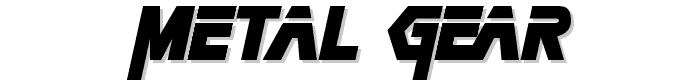 Metal Gear font